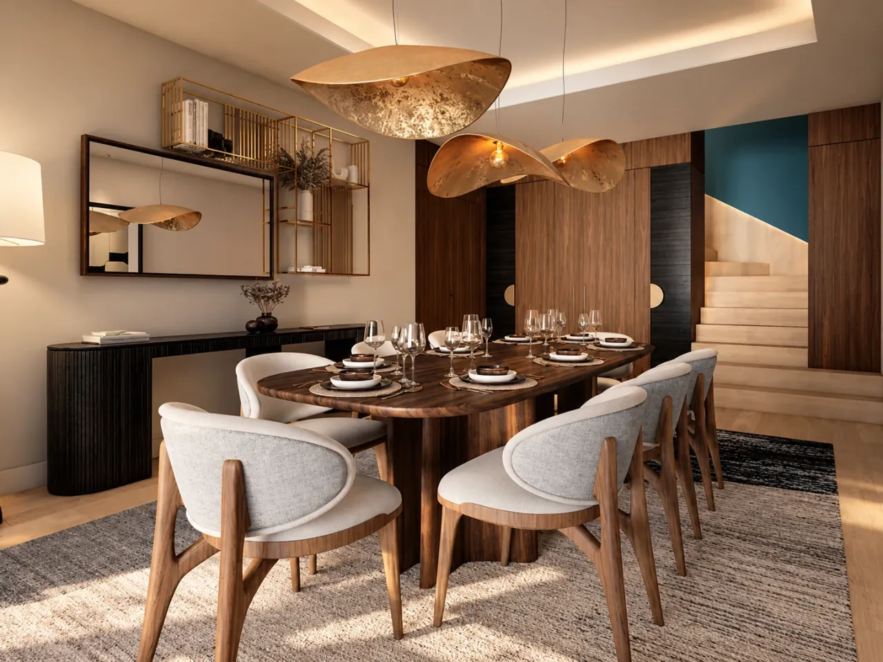 Salle à manger de la suite présidentielle LXR Hotels & Resorts by Hilton